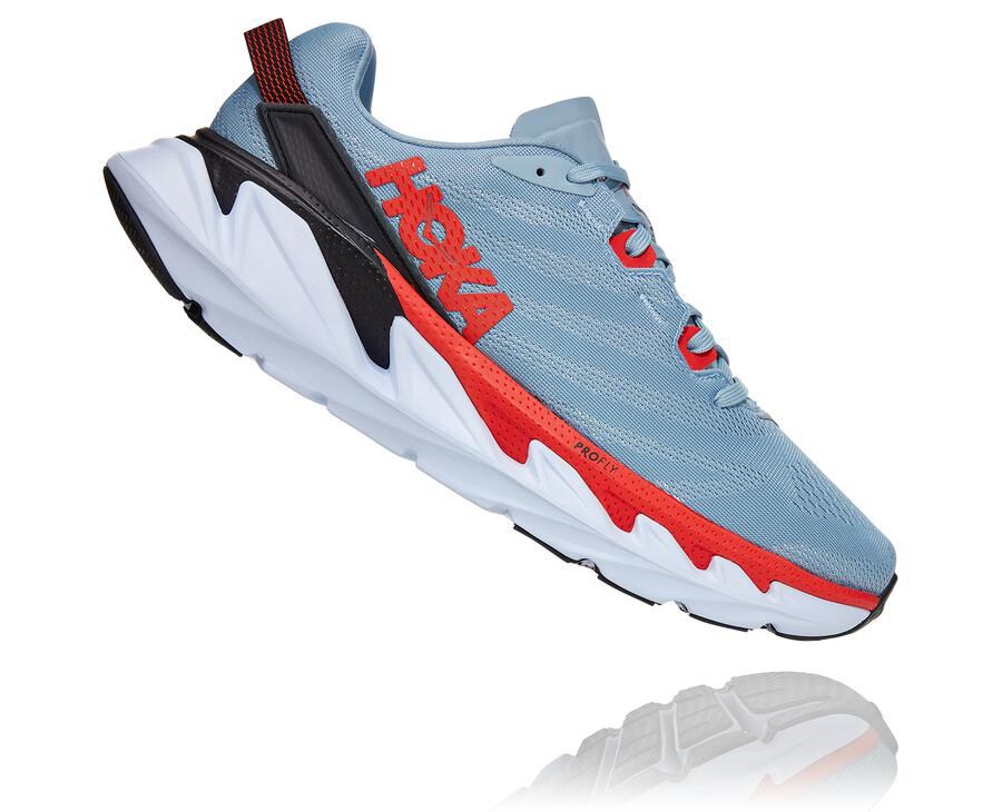 Running Shoes Mens - Hoka One One Elevon 2 - Blue/White - OFUAPMC-81